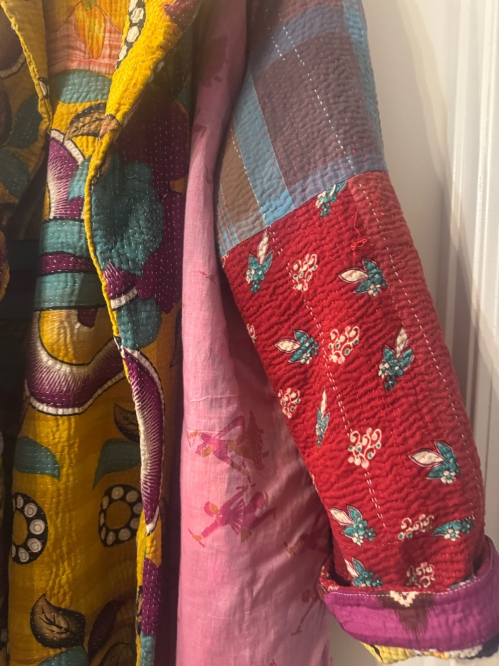 Vibrant Yellow Patchwork Quilt-Style Jacket - Picture 8 of 11